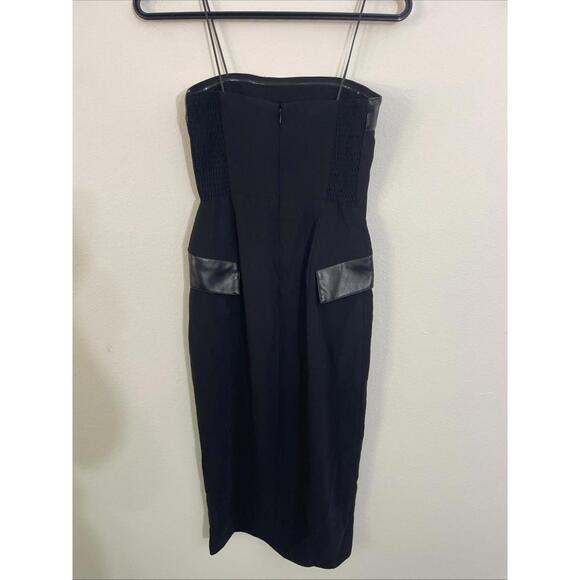 Revolve AMANDA UPRICHARD Cassia Strapless Midi Dress Black XS New $251 msrp - Picture 8 of 8